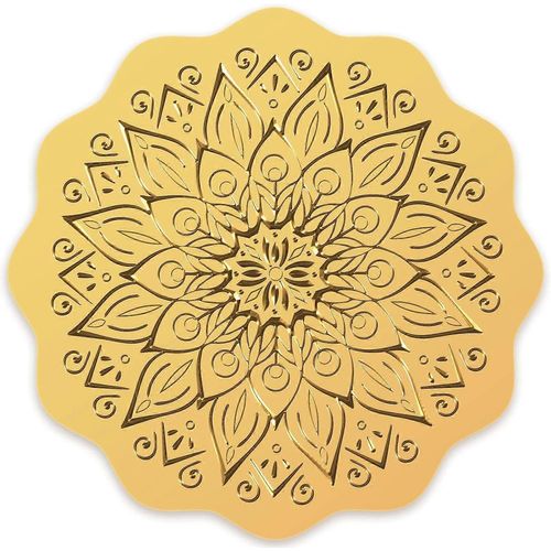Lot De 100 Autocollants Dorés En Relief Pour Certificats, Médailles, Certificats, Diplômes, Notaires D'entreprise