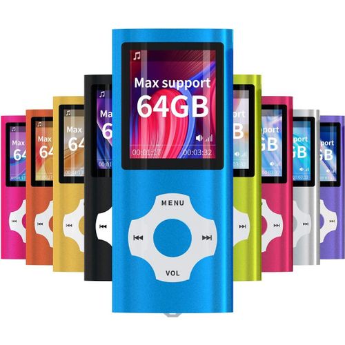 AI JIA XING\U2013 Digital, Compact Et Portable Lecteur Mp3/Mp4 ( Support 64 Gb) Avec Photo Viewer, E-Book Reader Et Radio Fm Enregistreur Vocal Et Vid¿o Vid¿o En Darkblue \U2026 Bleu Fonc