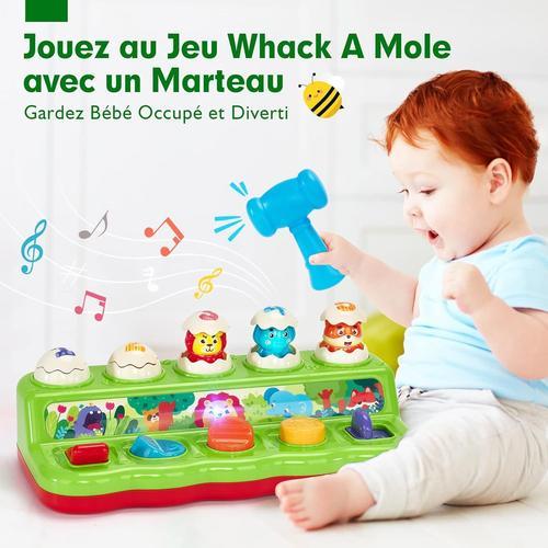 Jouet Bébé 1 An Jouet Montessori Avec Musique Et Lumières Pop Up Animaux Jouet Pour Enfant Garçon Fille 1 2 3 4 Ans Jeu Éducatif Motricité Fine Cadeau Bebe 12 18 Mois