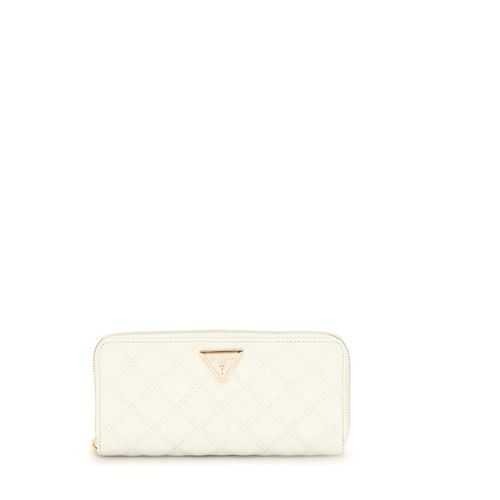 Guess Compagnon / Portefeuille Tamsin Slg Small Zip Off White QG9673146