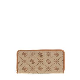 Guess Compagnon / Portefeuille Neda Slg Small Zip A Latte Logo JP9654146