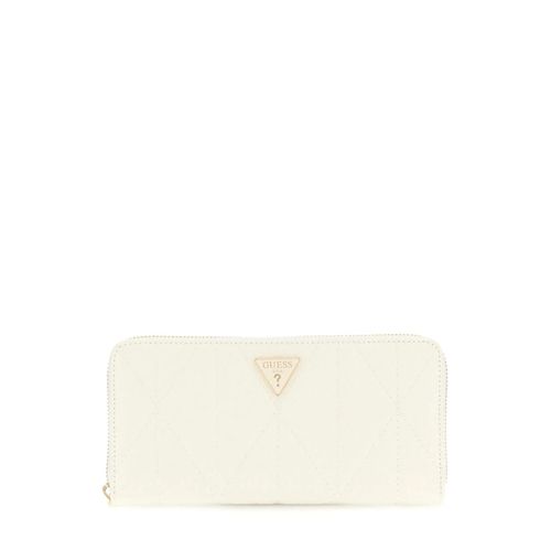 Guess Compagnon / Portefeuille Betula Slg Small Zip Off White GG9663146