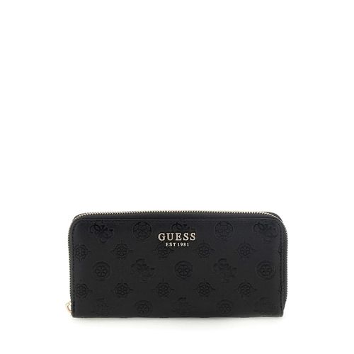 Guess Compagnon / Portefeuille Zarela Slg Large Zip Black Logo PD9665146