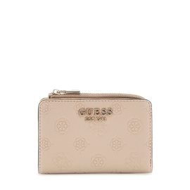 Guess Compagnon / Portefeuille Zarela Slg Large Zip Simply Taupe Logo PD9665156