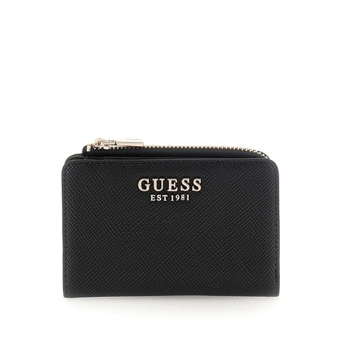 Guess Compagnon / Portefeuille Zarela Slg Large Zip Black Logo PD9665156