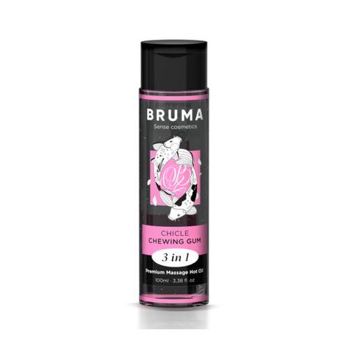 Bruma - Huile De Massage Premium Effet Chaleur Saveur Gomme 3 En 1 - 100 Ml
