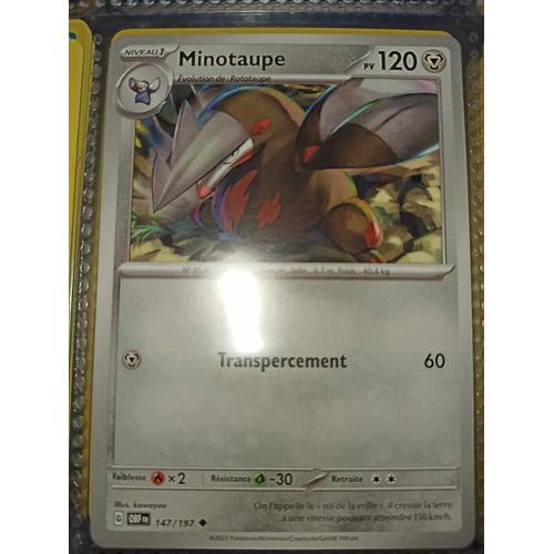 Peu Commune - Pokemon - Flammes Obsidiennes - Minotaupe 147/197