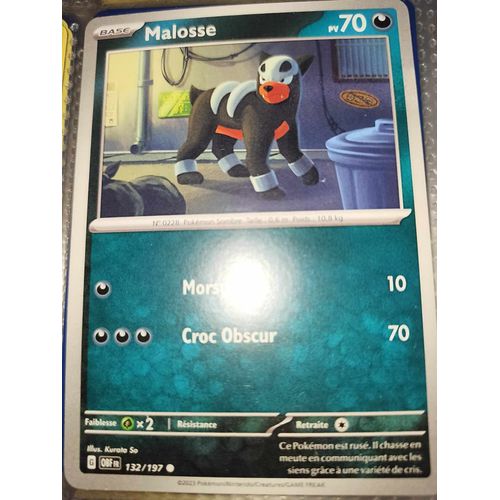 Commune - Pokemon - Flammes Obsidiennes - Malosse 132/197