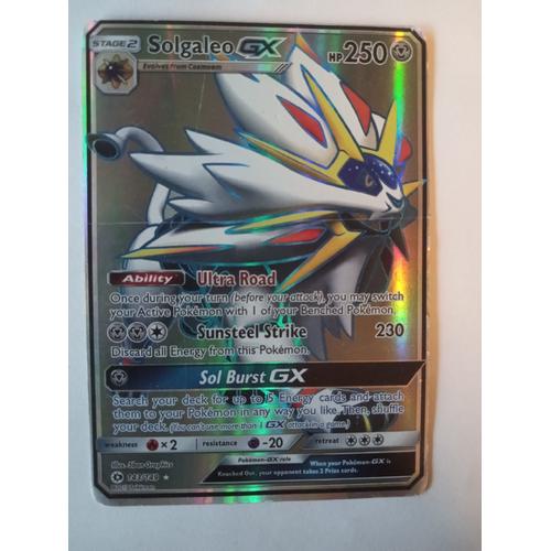 Carte Pokémon Solgaleo Gx 143/149