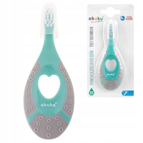 Brosse À Dents Akuku Pour Enfants De 0 À 2 Ans - Saveur Menthe.