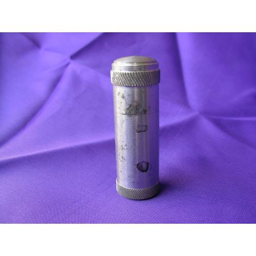 Ww2/Post Allemagne Briquet A Essence Allemand En Aluminium Devissable Avec Ouate Et Mèche