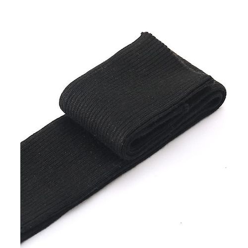 Femmes Hiver Automne Noël Cachemire Mélange Tricoté Longs Gants Couleur Unie Mode Chaud Pour Dame Coude Mitaines 50 Cm Avec Trou 11noir