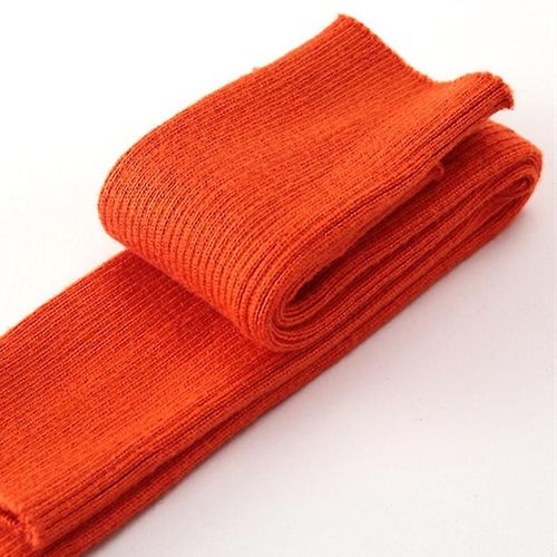 Femmes Hiver Automne Noël Cachemire Mélange Tricoté Longs Gants Couleur Unie Mode Chaud Pour Dame Coude Mitaines 50 Cm Avec Trou 19 Orange Rouge