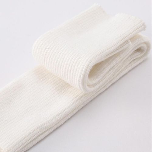 Femmes Hiver Automne Noël Cachemire Mélange Tricoté Longs Gants Couleur Unie Mode Chaud Pour Dame Coude Mitaines 40 Cm Avec Trou 17blanc