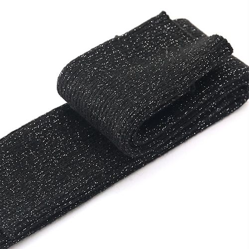 Femmes Hiver Automne Noël Cachemire Mélange Tricoté Longs Gants Couleur Unie Mode Chaud Pour Dame Coude Mitaines 60 Cm Avec Trou 21 Argent Brillant Noir