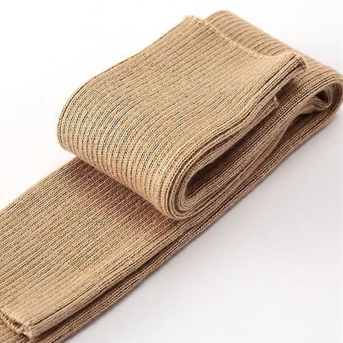 Femmes Hiver Automne Noël Cachemire Mélange Tricoté Longs Gants Couleur Unie Mode Chaud Pour Dame Coude Mitaines 50 Cm Avec Trou 20 Café