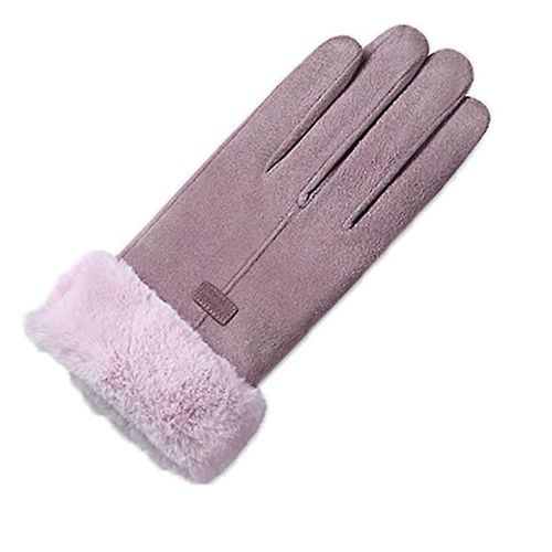 Nouvelle Femme Automne Hiver Non Inversé Velours Cachemire Doigt Complet Chaud Dentelle Gants Femmes Coton Écran Tactile Gants Taille Unique F39 Couleur Haricot