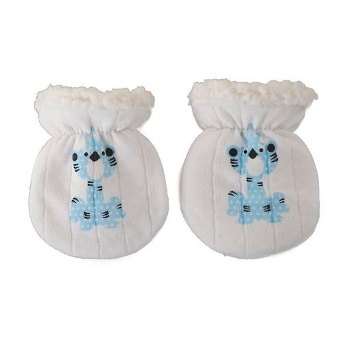 1 Paire De Gants D'hiver Anti-Grippage, Mitaines Épaisses Et Chaudes, En Polaire, Mignons Pour Garçons Et Filles, Chauffe-Mains Pour Nouveau-Né, Cadeau Pour Bébé Bl-3