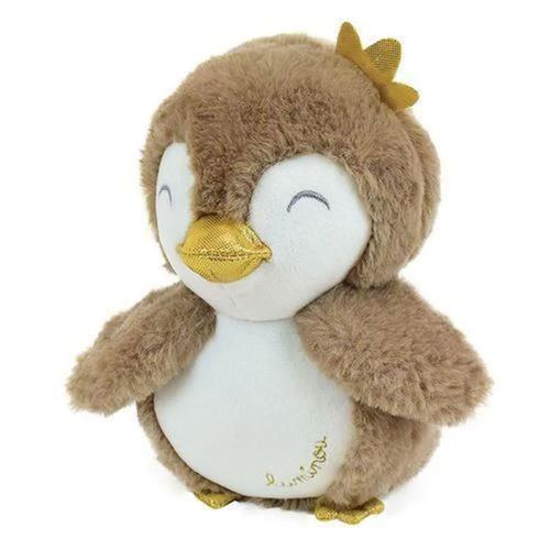 Jemini - Luminou - Peluche Pingouin Marron 14 Cm