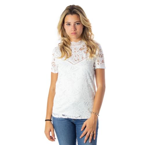 T-Shirts Femme Vila Clothes Vistasia S/S Lace Top 14049852