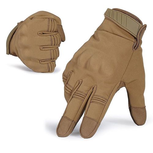 Gants Tactiques À Écran Tactile Armée Militaire Combat Airsoft Tir Chasse Conduite Ski Protection Thermique Équipement De Travail Hommes Femmes S Marron