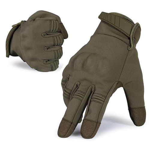 Gants Tactiques À Écran Tactile Armée Militaire Combat Airsoft Tir Chasse Conduite Ski Protection Thermique Équipement De Travail Hommes Femmes Xl Vert