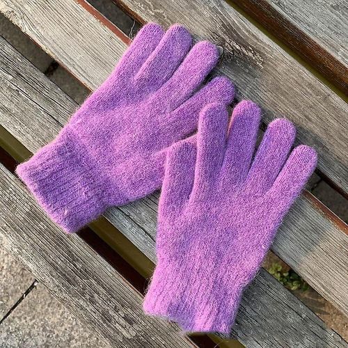 Gants D'hiver Pour Femme - Gants D'équitation Chauds En Peluche - Gants Pour Femme - Gants D'hiver Pour Femme - Gants D'hiver Pour Femme - Taille Unique - Violet