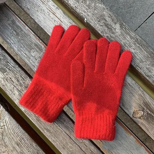Gants Femmes Hiver Mignon Peluche Chaud Gants D'équitation Femmes Gants Femmes Gants Femmes Gants D'hiver Gants D'hiver Femmes Taille Unique Rouge