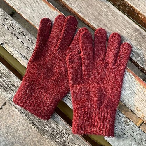 Gants D'hiver Pour Femme - Gants D'équitation Chauds En Peluche - Gants Pour Femme - Gants D'hiver Pour Femme - Gants D'hiver Pour Femme - Taille Unique - Bordeaux