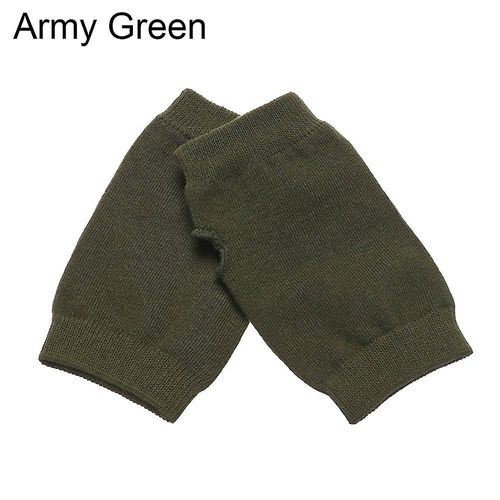 Gants Chauds En Laine Tricotés Sans Doigts Pour Hommes Et Femmes, Couleur Unie, Mitaines Extensibles, Doigts Exposés, Gants Courts En Cachemire, Taille Unique, Vert Armée, Style1, Hiver Automne