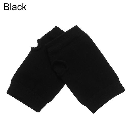 Gants Chauds En Laine Tricotés Sans Doigts Pour Hommes Et Femmes, Couleur Unie, Mitaines Extensibles, Doigts Exposés, Gants Courts En Cachemire, Taille Unique, Noir Style1, Hiver Automne