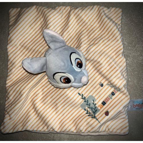 Doudou Lapin Thumper Panpan Disney Baby Plat Rayé Jouet Bébé Naissance Comforter Bunny