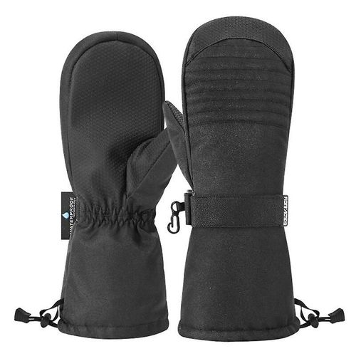 Paire De Gants De Ski, Mitaines Thermiques Pour Motoneige, Coupe-Vent, Gants De Snowboard D'hiver Pour Hommes Et Femmes, Ski Avec Laisses De Poignet Lb
