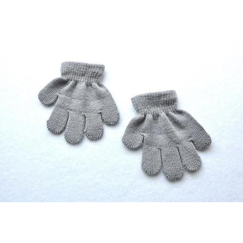 Gants Chauds D'hiver Pour Enfants De 1 À 3 Ans, Pour Bébés Filles, Bébés Garçons, Gants Tricotés En Acrylique, Gris Clair