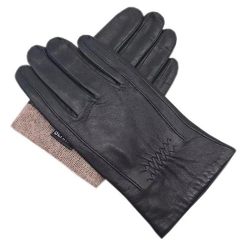 Gants D'hiver Pour Hommes, Nouveaux Gants En Peau De Mouton, Mode Hiver, Conduite En Plein Air, Cuir De Chèvre Chaud, 10.5, Noir-3