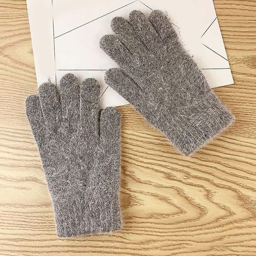 Paire De Gants D'hiver Pour Femmes, Mignons Et Chauds En Peluche, Gants D'équitation Pour Femmes, Gants Moelleux Pour Femmes, Gants D'hiver, Taille Unique 4