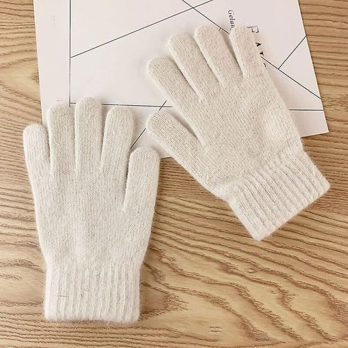 Paire De Gants D'hiver Pour Femmes, Mignons Et Chauds En Peluche, Gants D'équitation Pour Femmes, Gants Moelleux Pour Femmes, Gants D'hiver, Taille Unique 1