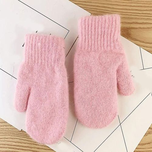 Paire De Gants Femmes Hiver Mignon Peluche Chaud Gants D'équitation Femmes Gants Femmes Gants Moelleux Femmes Gants D'hiver Taille Unique Rose