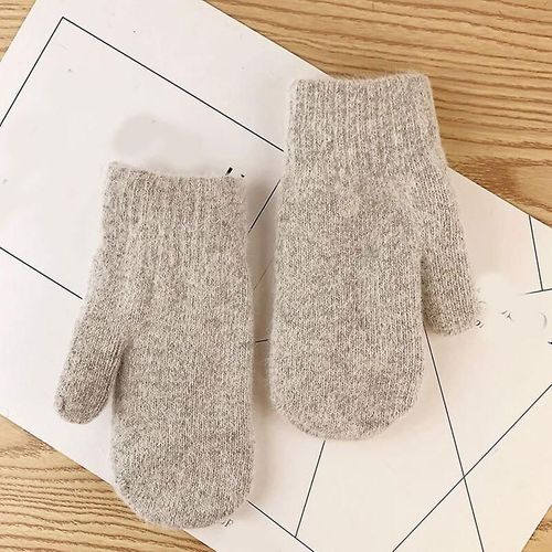 Paire De Gants D'hiver Pour Femme - Gants D'équitation Chauds En Peluche - Gants Pour Femme - Gants D'hiver Moelleux - Taille Unique - Gris Clair