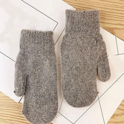 Paire De Gants D'hiver Pour Femme - Gants D'équitation Chauds En Peluche - Gants Pour Femme - Gants D'hiver Moelleux - Taille Unique - Gris Foncé