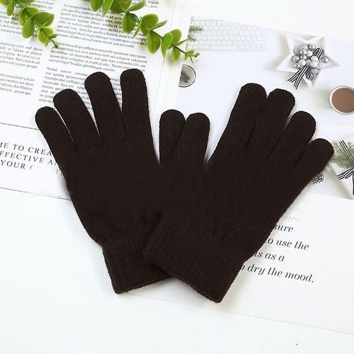 Paire De Gants D'hiver Pour Femme, Mignons Et Chauds En Peluche, Gants D'équitation Pour Femme, Gants Moelleux Pour Femme, Gants D'hiver, Taille Unique, Café