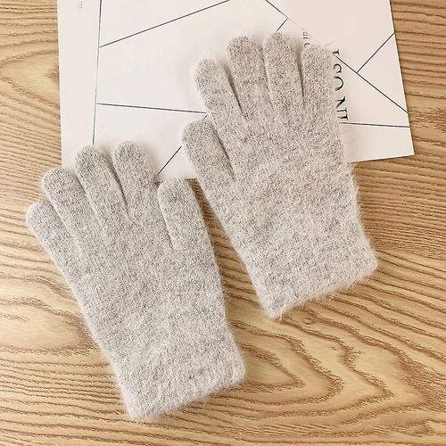 Paire De Gants D'hiver Pour Femmes, Mignons Et Chauds En Peluche, Gants D'équitation Pour Femmes, Gants Moelleux Pour Femmes, Gants D'hiver, Taille Unique 9