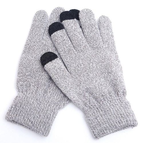 Gants D'hiver Pour Écran Tactile Pour Femmes Et Hommes, Mitaines Chaudes Et Extensibles En Tricot, Imitation Laine, Doigt Complet, Crochet Épais, Taille Unique 19d