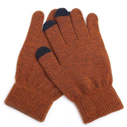 Gants D'hiver Pour Écran Tactile Pour Femmes Et Hommes, Mitaines Chaudes Et Extensibles En Tricot, Imitation Laine, Doigt Complet, Crochet Épais, Taille Unique 19a