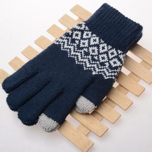 Gants D'hiver Pour Écran Tactile Pour Femmes Et Hommes, Mitaines Tricotées Chaudes Et Extensibles, Imitation Laine, Doigt Complet, Crochet Épais, Taille Unique 14a