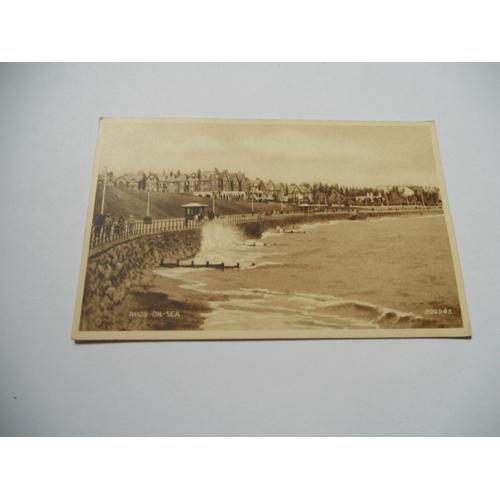 Royaume Uni Carte Ancienne Sans Ecriture Edit Valentine Rhos On Sea N°204945 Non Voyager Non Ecrite