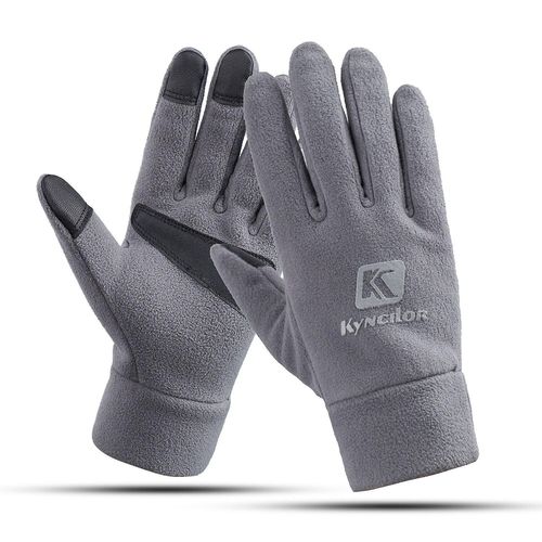 Gants Thermiques En Polaire Pour Hommes Et Femmes, Pour Écran Tactile, Cyclisme, Randonnée, Camping, Ski, Course À Pied, Xl, Gris, Hiver