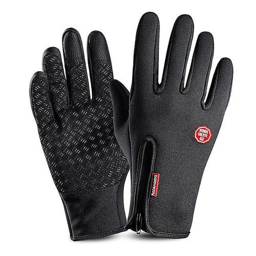 Gants De Ski D'hiver Pour Hommes Et Femmes, Chauds Et Imperméables, Cyclisme, Camping, Moto, Randonnée, Automne, Écran Tactile, Coupe-Vent, Course À Pied, Pour Femmes, Mise À Niveau Xxl, Noir