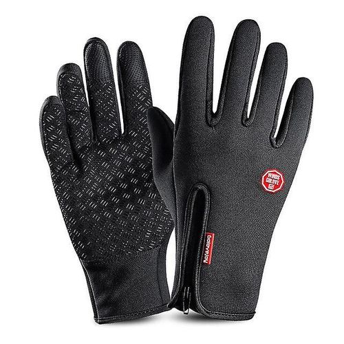 Gants De Ski D'hiver Pour Hommes Et Femmes, Chauds Et Imperméables, Cyclisme, Camping, Moto, Randonnée, Automne, Écran Tactile, Coupe-Vent, Course À Pied, Pour Femmes, L Upgrade Black
