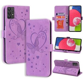 Coque Samsung A52s 5g Coque Samsung A52 5g&4g, Antichoc Étui Housse Protection En Cuir Magnétique Flip Case Portefeuille Etui En Protecion Pour Samsung Galaxy A52 4g / A52 5g /A52s 5g, Violet
